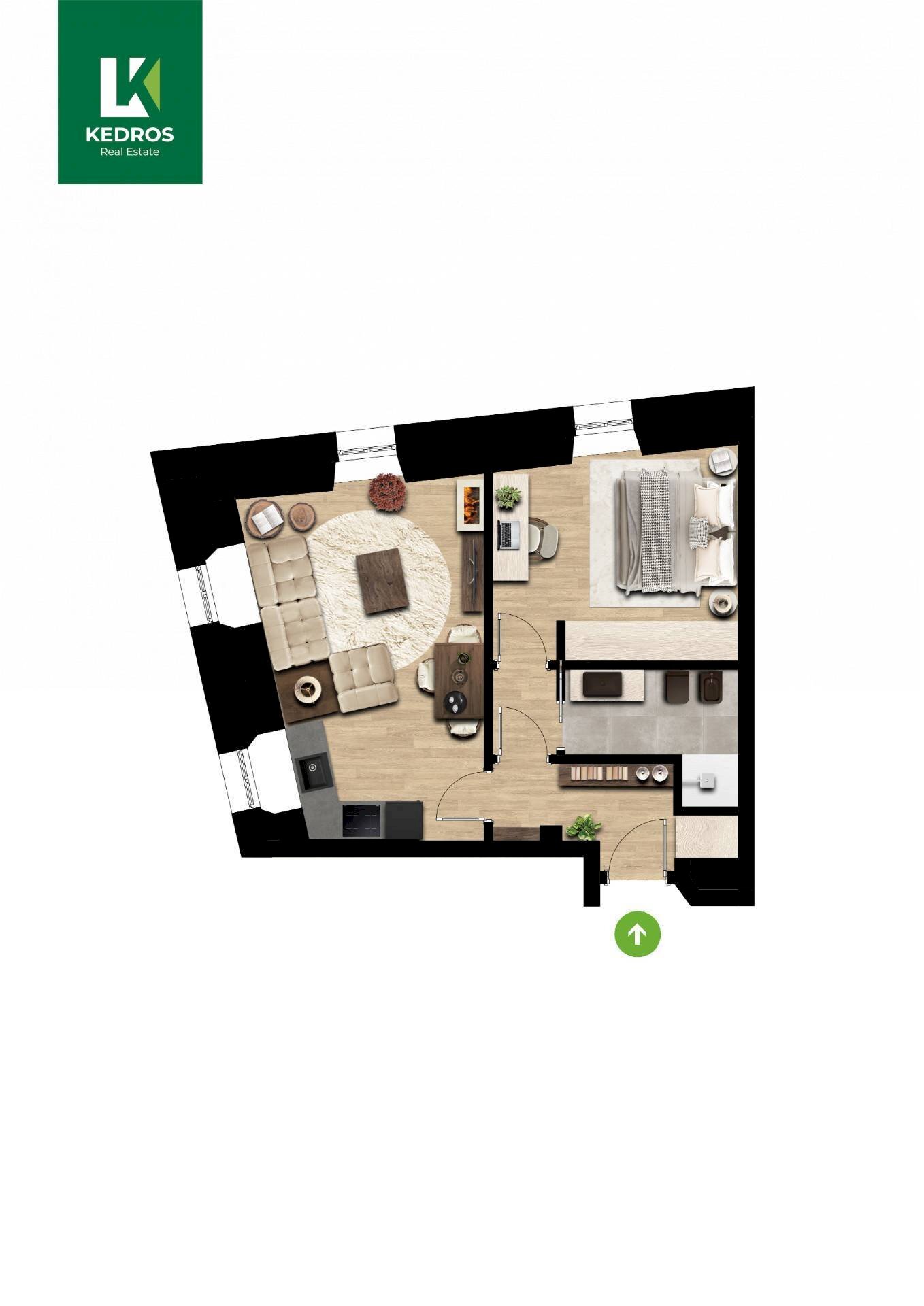 Foto 1 - One-room apartment Rue Valdigne
 
39, Morgex - floor plans 1