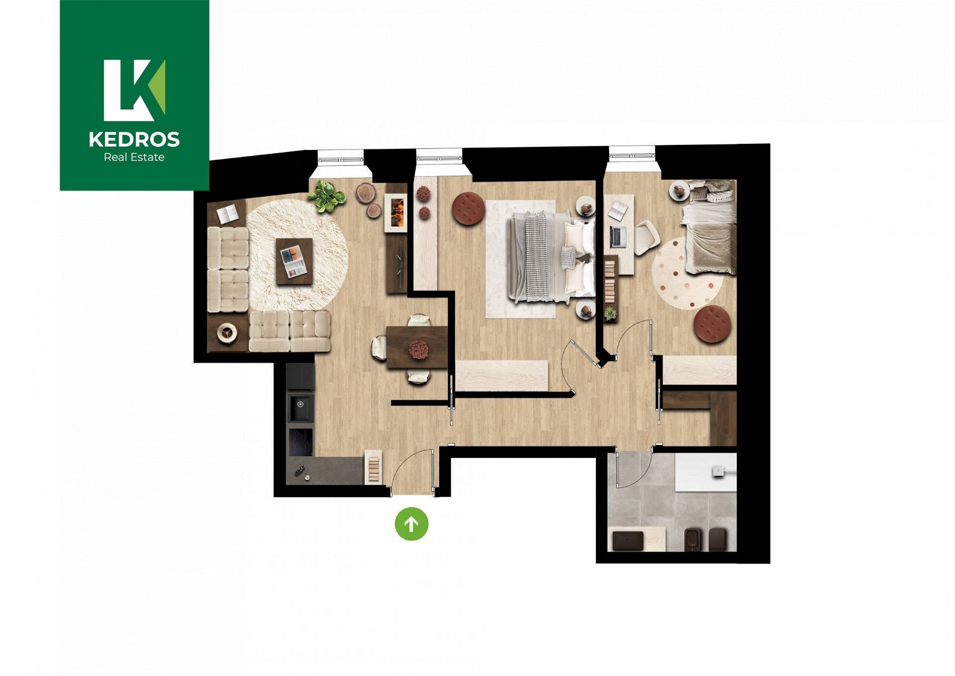 Foto 1 - Two-room apartment Rue Valdigne
 
39, Morgex - floor plans 1