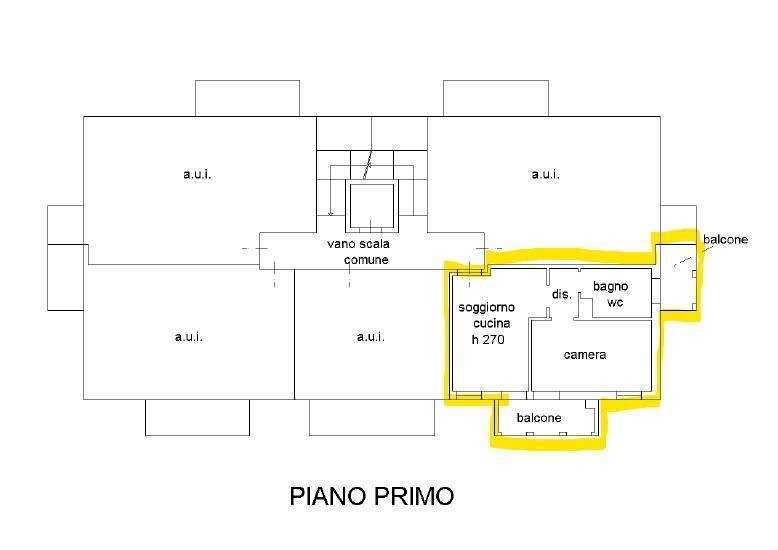 Foto 18 - Two-room apartment Via A. Grandi
 
17, Gallarate - floor plans 1
