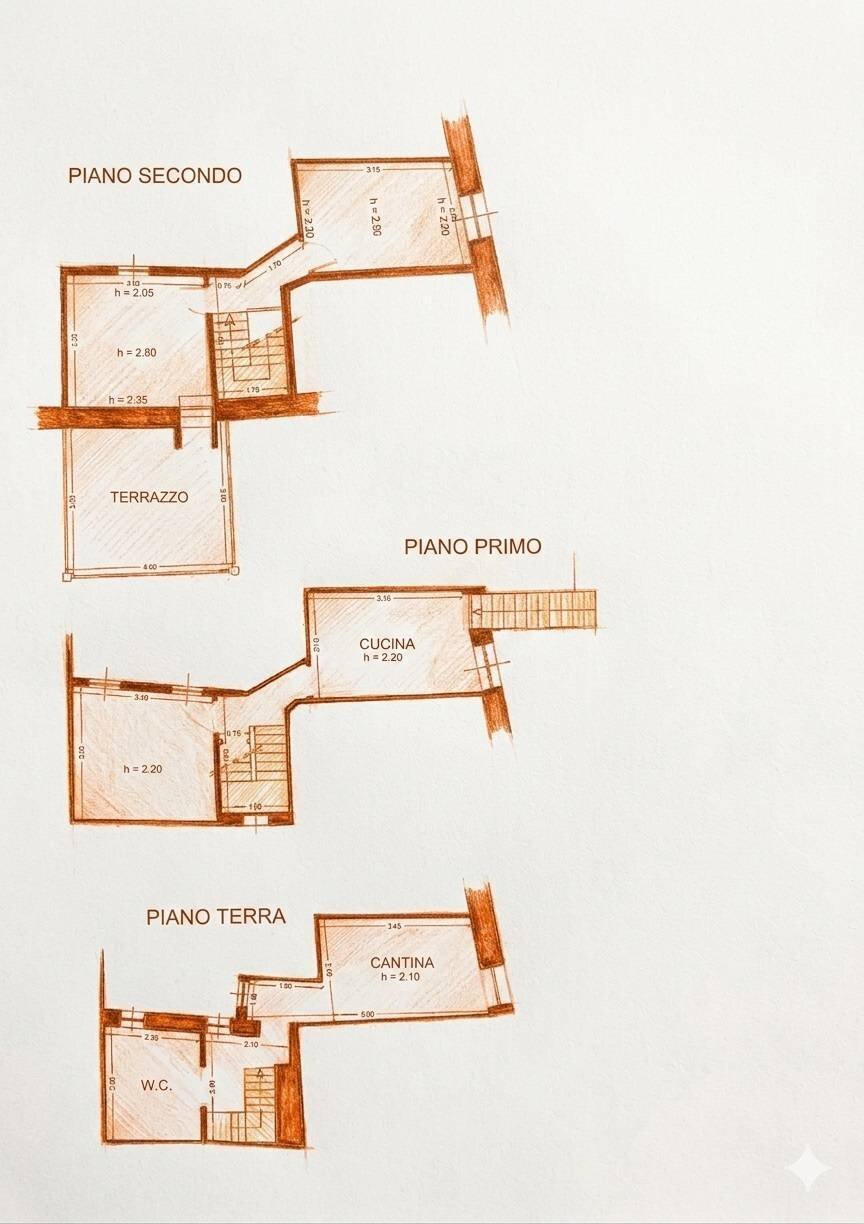 Foto 38 - Terraced Villa via pollero
 
1, Quiliano - floor plans 1