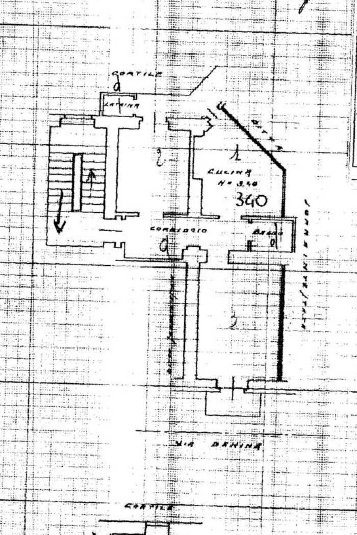 Three-room apartment via Carlo Denina, 2, Torino (neighborhood Vanchiglia) - floor plans 1