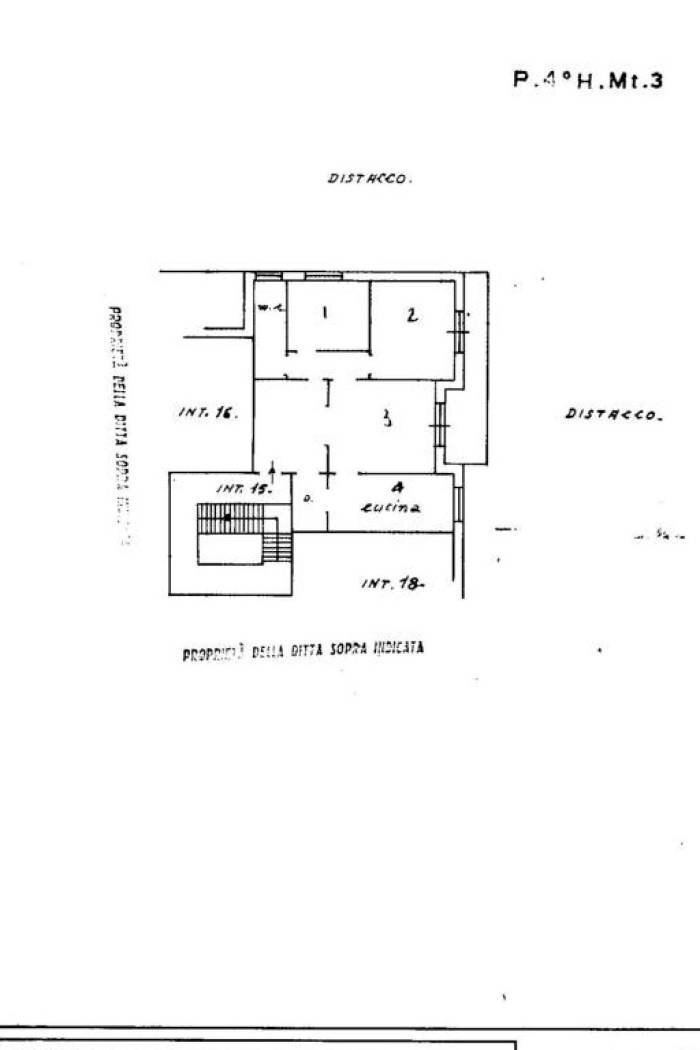 Three-room apartment Lungobisagno Dalmazia, 61, Genova (neighborhood Staglieno) - floor plans 1