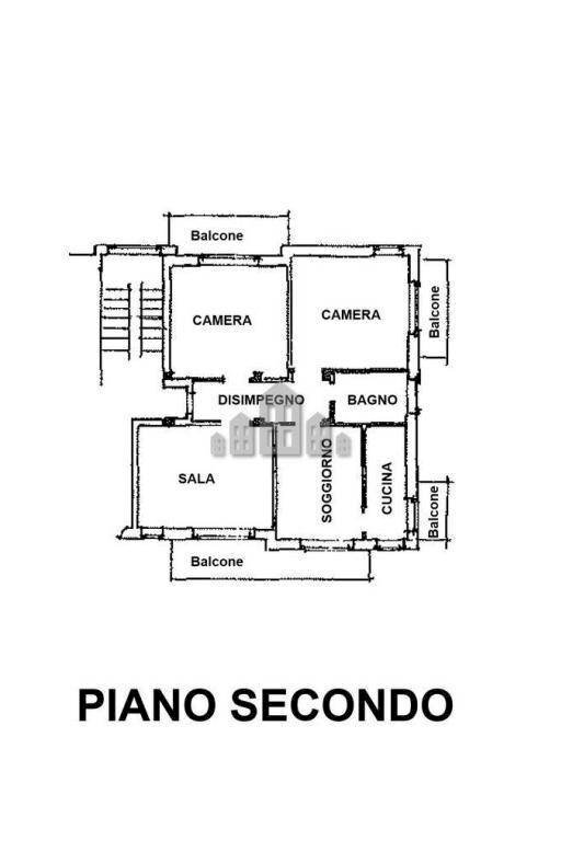 Four-room apartment via Puccini, 19, Cuorgnè - floor plans 1