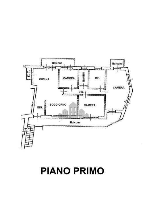 Appartamento via martiri della libertà, 123, Valperga - planimetria 1