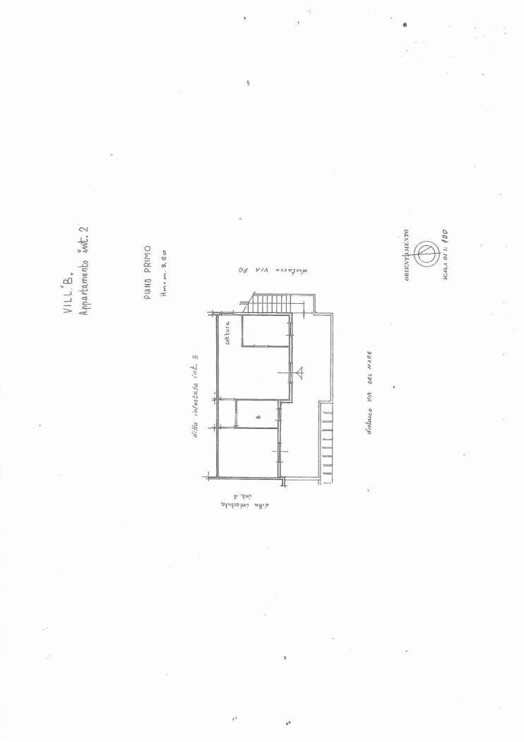 Villa via Po, 48, Anzio - floor plans 1