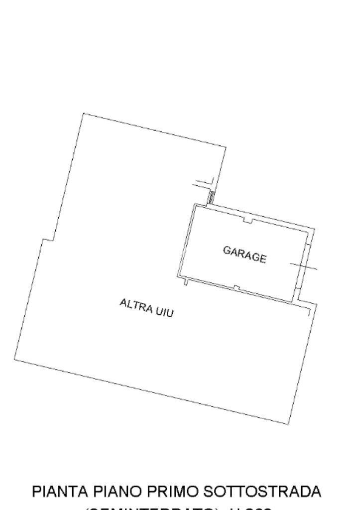 Porzione di casa Str. Montanara, Parma (zona San Ruffino) - planimetria 1