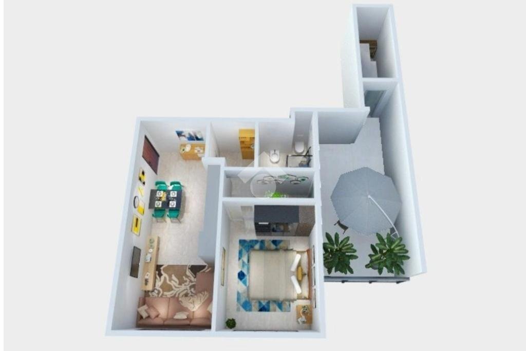 Two-room apartment Via Virgilio, Bordighera - floor plans 1