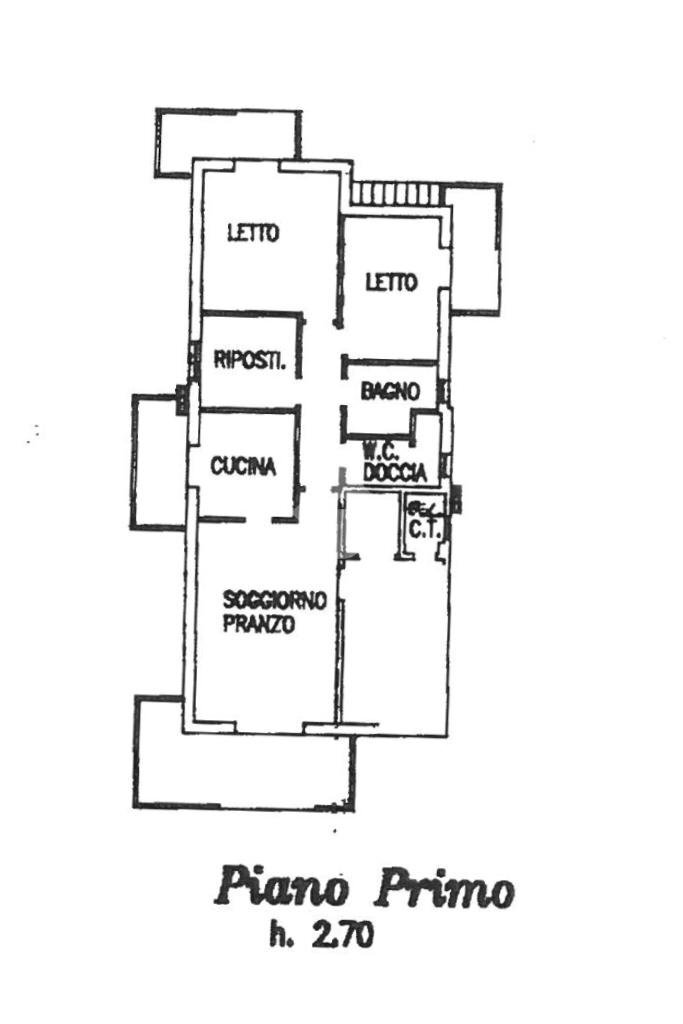 Four-room apartment Viale Malta, Riccione - floor plans 1