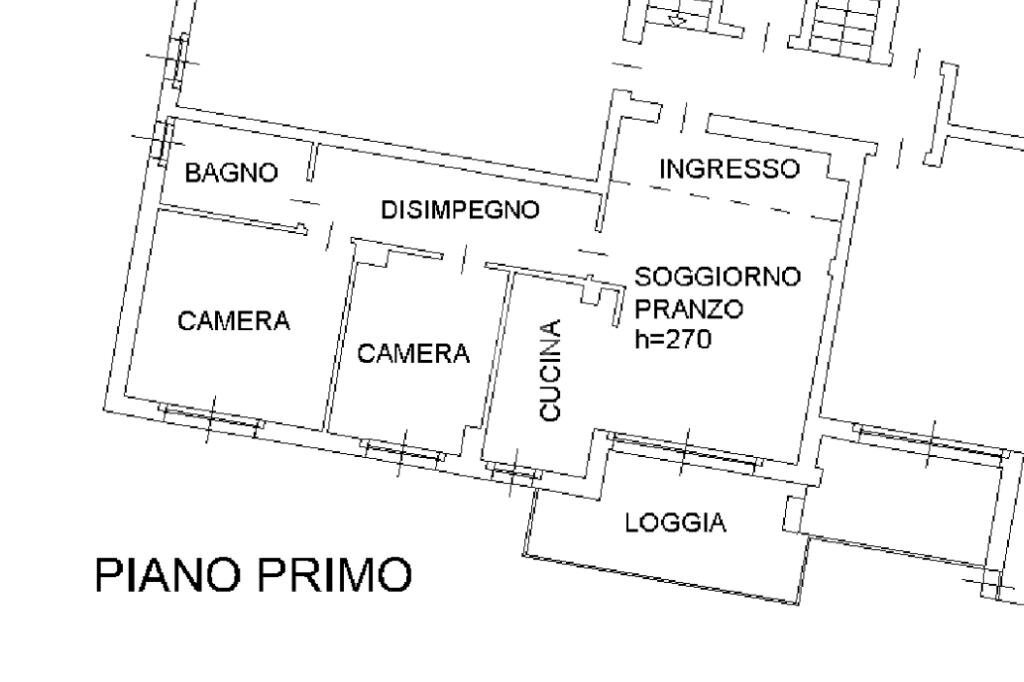 Three-room apartment Via Sandro Pertini, Noceto - floor plans 1