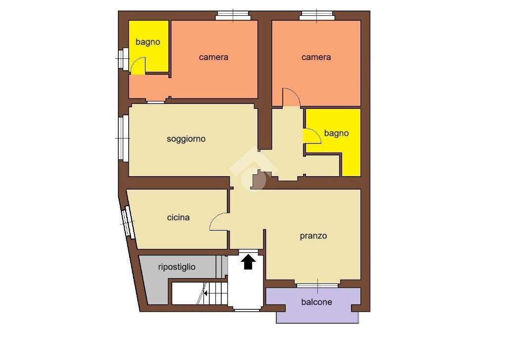 Quadrilocale Via cascina biscia, Cesate - planimetria 1