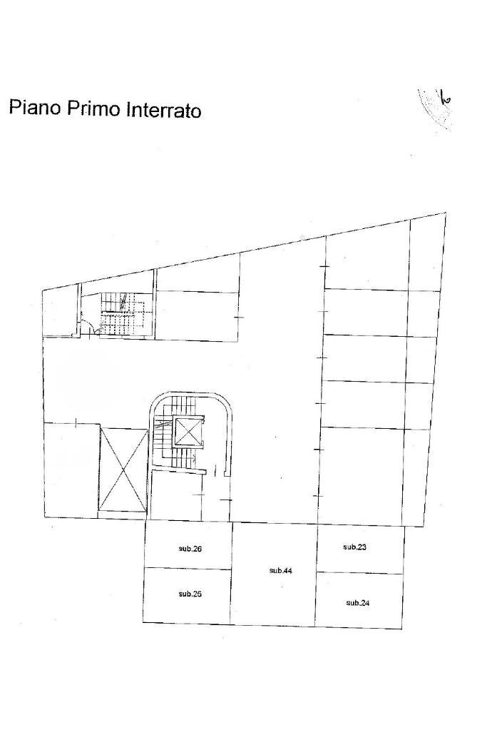 Parking space Corso Giuseppe Garibaldi, Milano (neighborhood Moscova) - floor plans 1