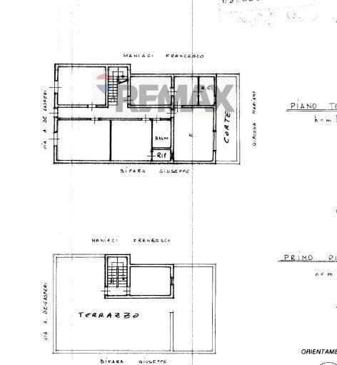 Pianta 2D - Casa indipendente Via Alcide De Gasperi
 
22, Terrasini - planimetria 1