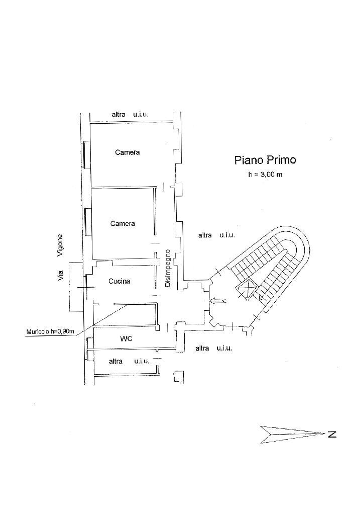 Three-room apartment Corso Francesco Ferrucci, Torino (neighborhood Cenisia) - floor plans 1