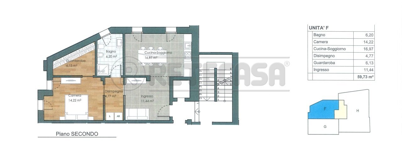 Retecasa_Valdagno - Render F - Three-room apartment Recoaro Terme - photo 1