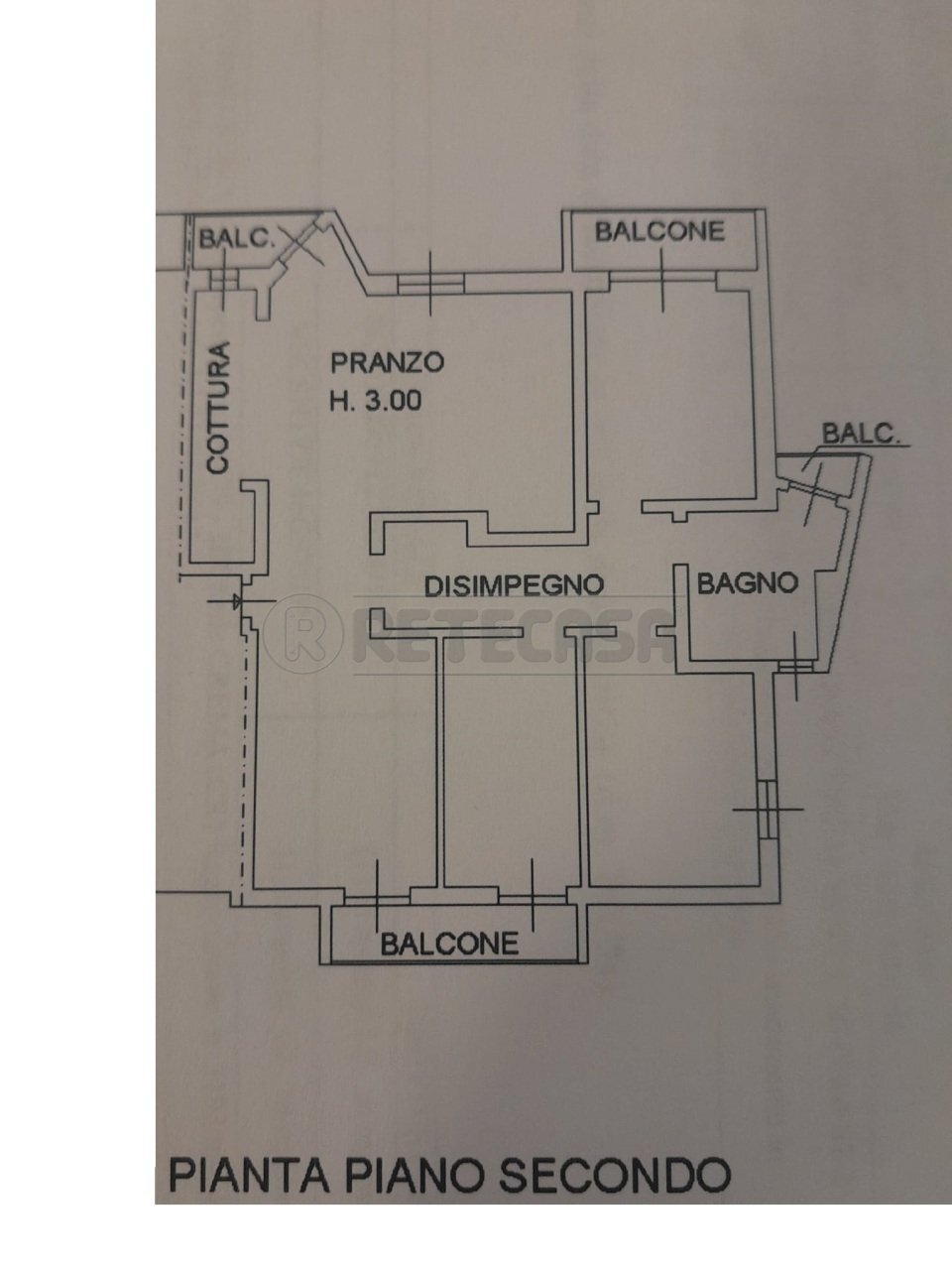 PLANIMETRIA - Four-room apartment Via Francesco Crispi, Crema - floor plans 1