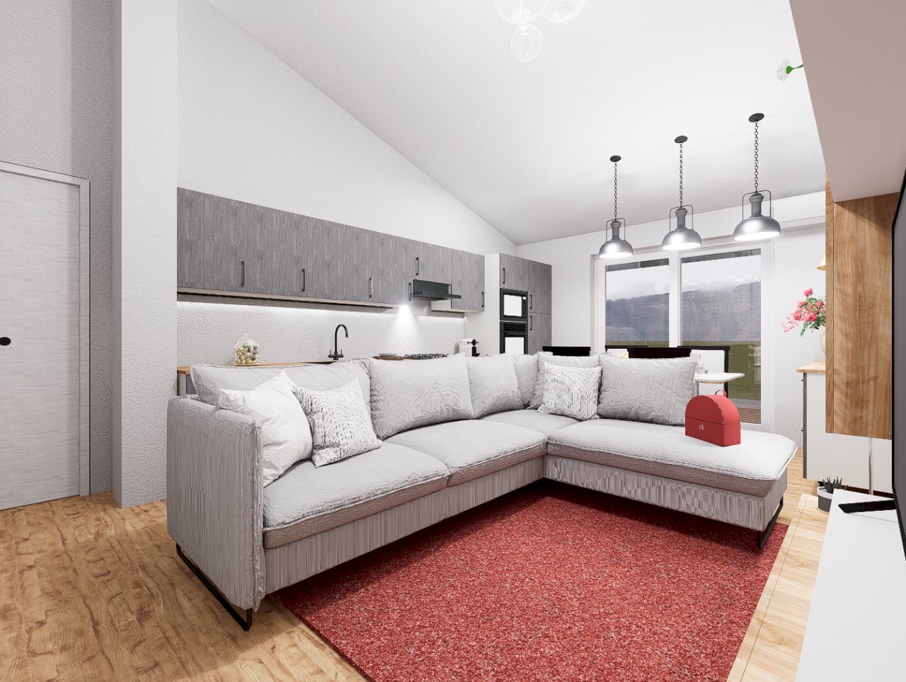 2_PRANZO-SOGGIORNO.png - Three-room apartment Decimomannu - photo 2