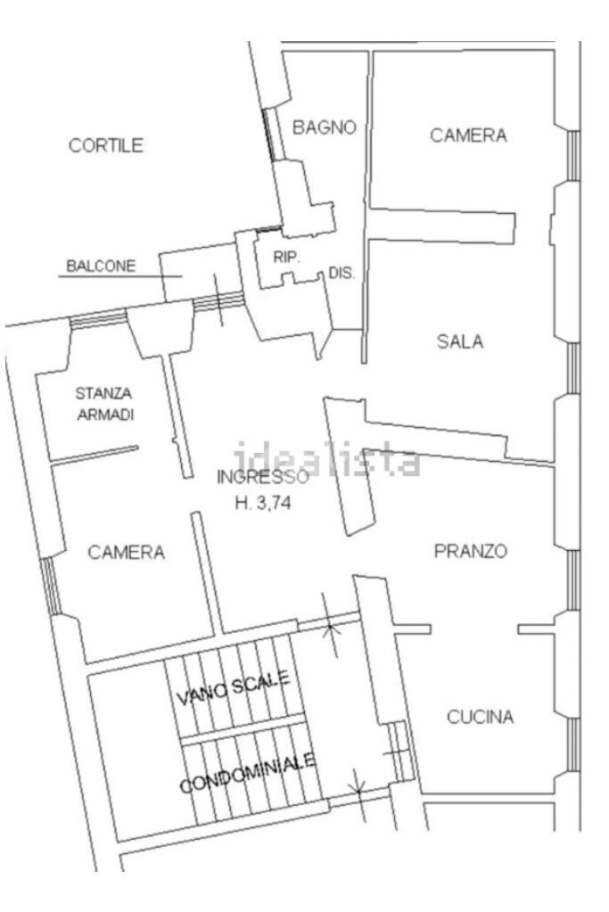 Appartamento Via Biassa, La Spezia (zona Centro Storico) - planimetria 1