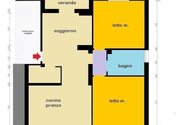PLANIMETRIA - Appartamento Via Giovanni Pascoli 64, Rovigo - foto 8