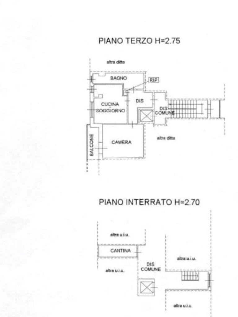 Bilocale Piazza Roma, Rondissone - planimetria 1