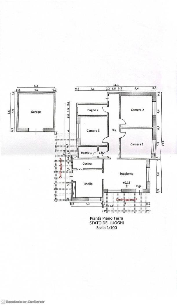 Villa via Eroi del Mare, Ugento - planimetria 1