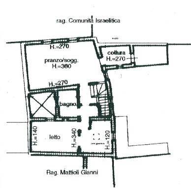 Foto 26 - Four-room apartment Vicolo Mozzo Vittoria, Ferrara - floor plans 1