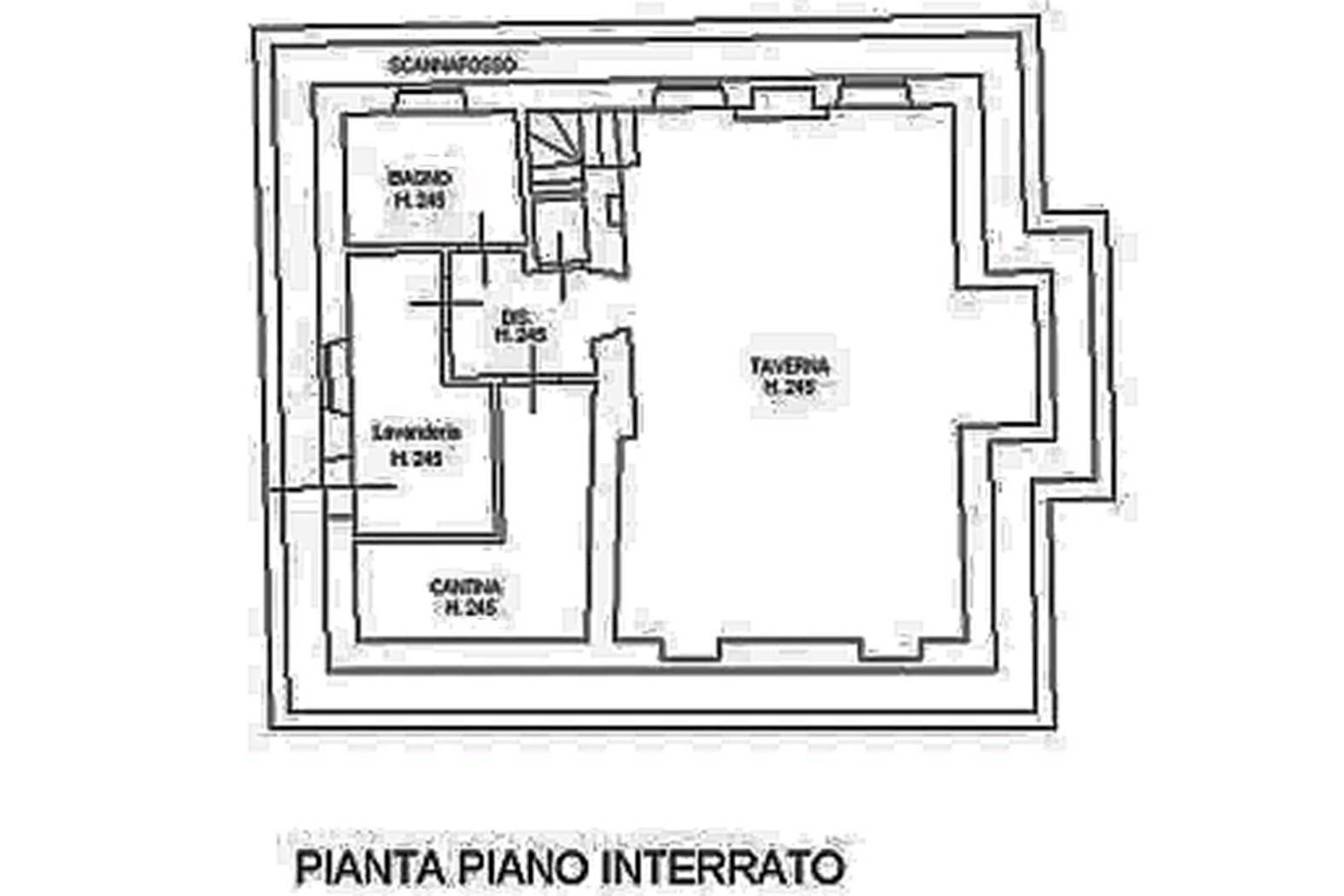 Rustico via di Petrognano, Capannori - planimetria 1