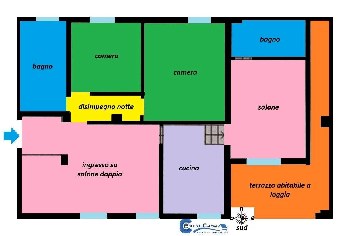 Appartamento San Lazzaro di Savena - planimetria 1