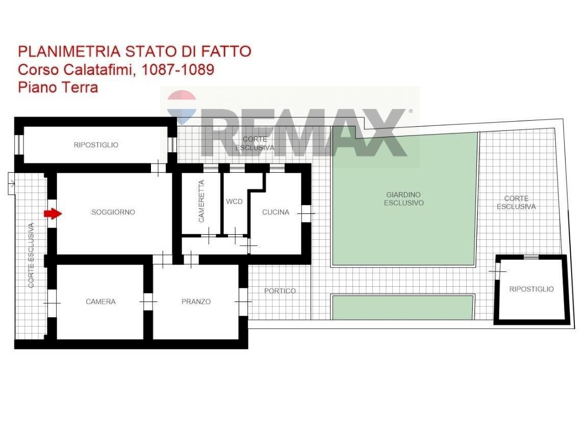 Pianta 2D - Four-room apartment Corso Calatafimi
 
1089, Palermo - floor plans 1
