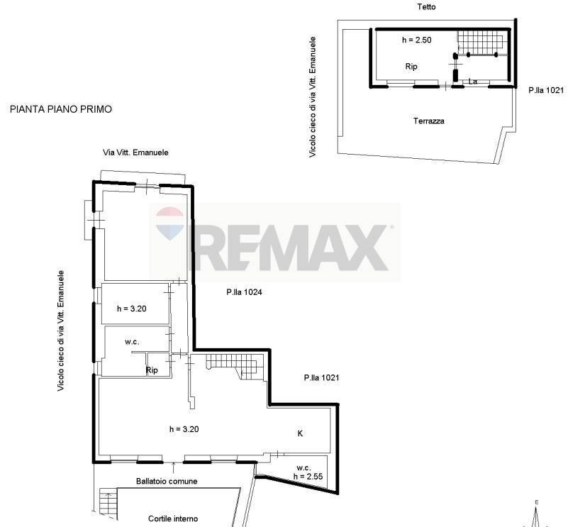 Pianta 2D - Casa semi indipendente Via Vittorio Emanuele II
 
153, Acireale - planimetria 1