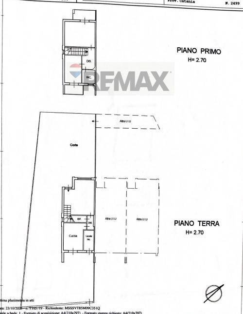 Pianta 2D - Villa a Schiera Via Vittorio Emanuele
 
2, Zafferana Etnea - planimetria 1