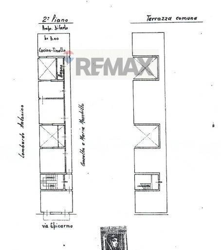 Pianta 2D - Appartamento Via Epicarmo
 
183, Augusta - planimetria 1