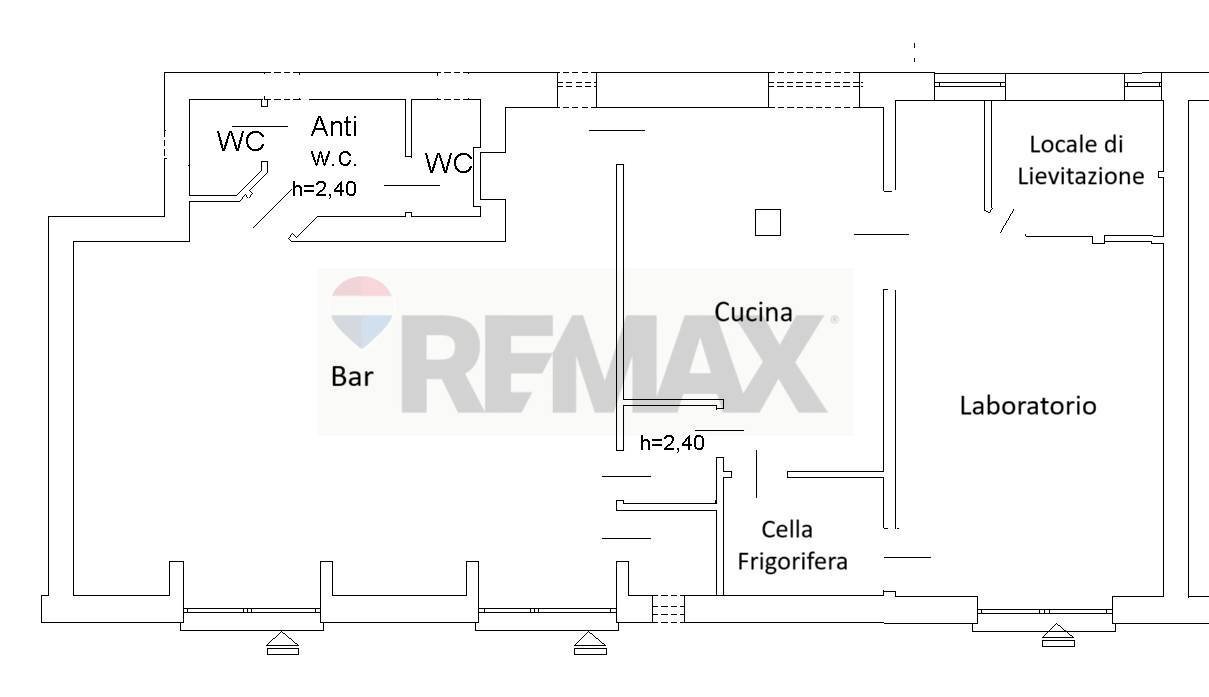 Pianta 2D - Attività Commerciale Viale Di Tor Marancia, Roma - planimetria 1