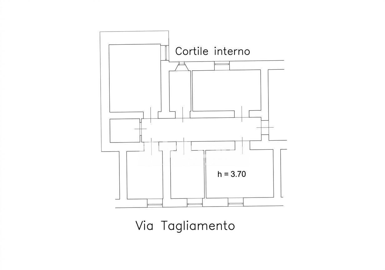 Foto 17 - Four-room apartment Via Tagliamento, Catania - floor plans 1