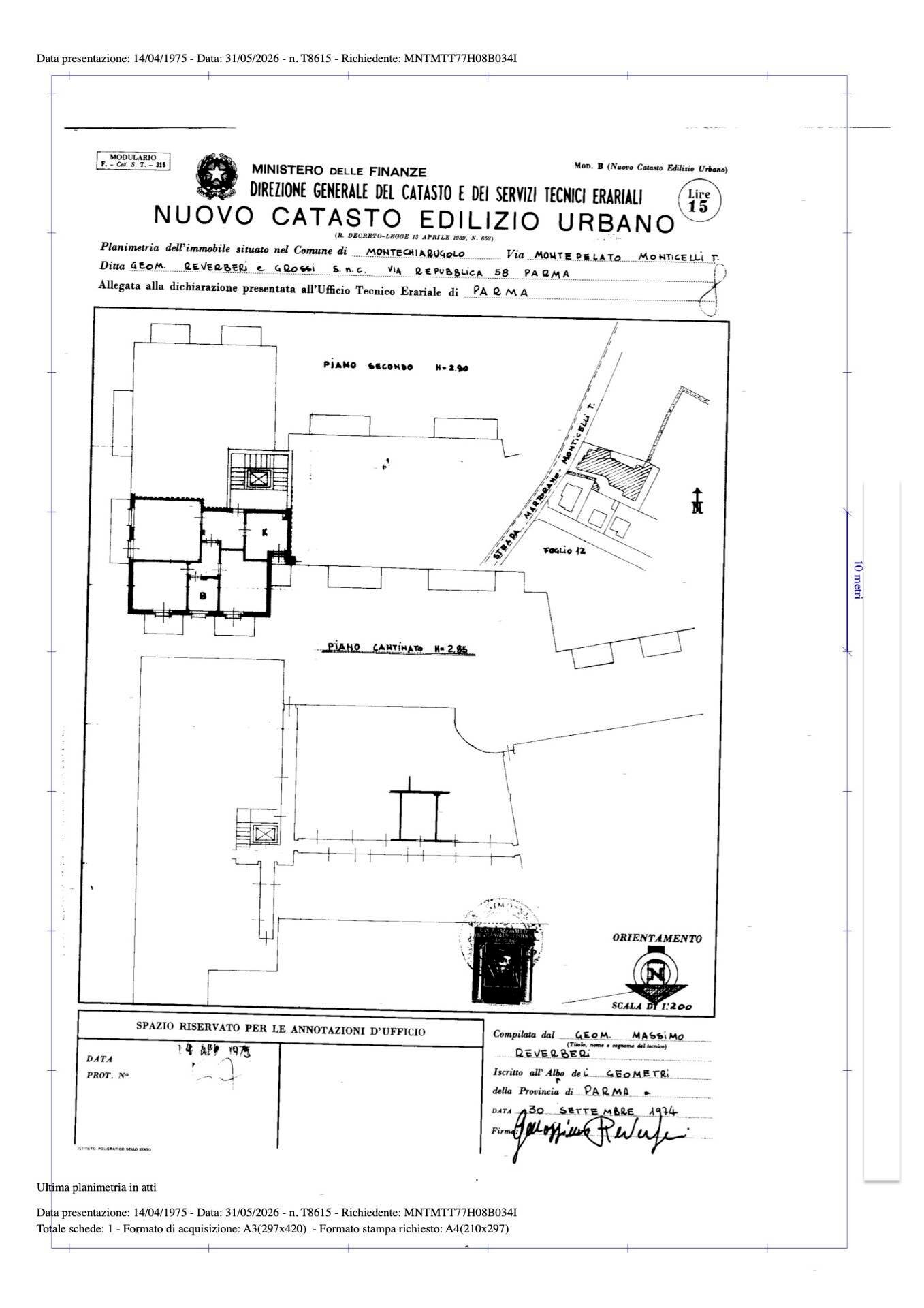 Foto 23 - Four-room apartment De Gasperi, Montechiarugolo - floor plans 1
