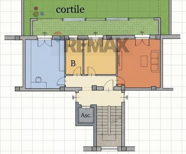 Pianta 2D - Three-room apartment VIA BADOGLIO
 
65, Trani - floor plans 1