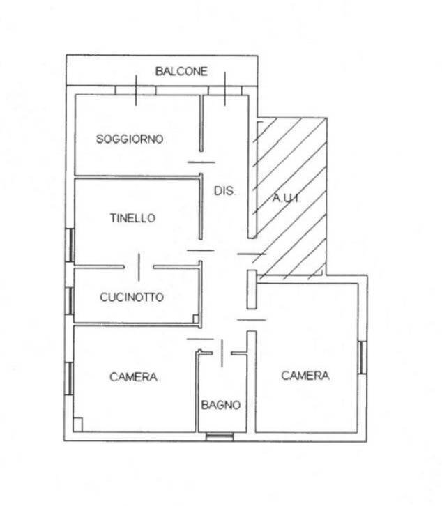 Foto 54 - Quadrilocale Via San Lorenzo A Monte
 
33, Rimini - planimetria 1