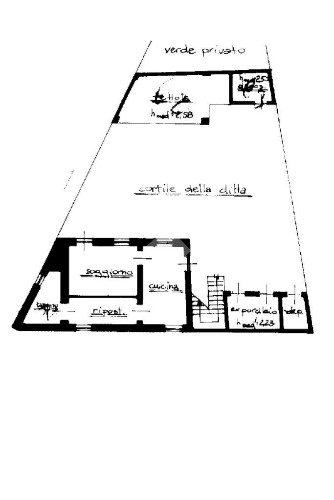 Rustico Via cese, Bianzè - planimetria 1