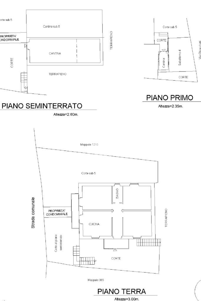 Porzione di casa Via Manlio Chiocchetti, Serra Riccò - planimetria 1