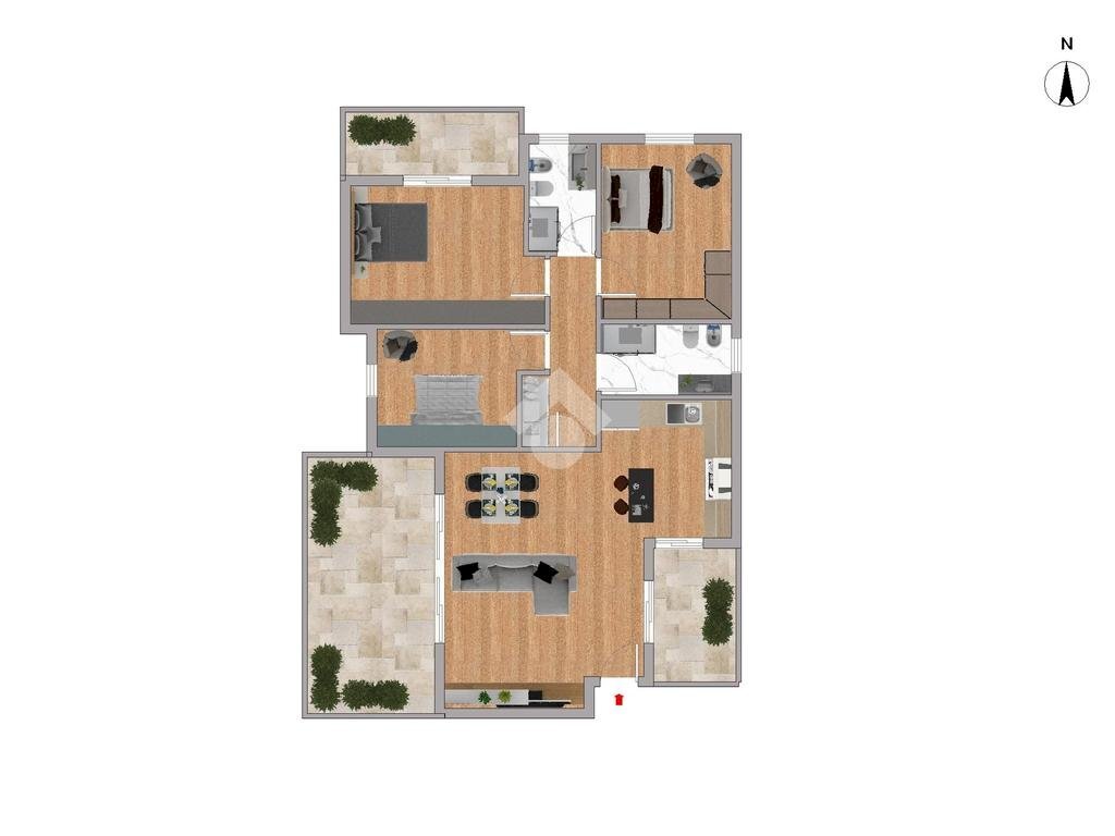 Apartment Via tosarelli villanova, Castenaso - floor plans 1