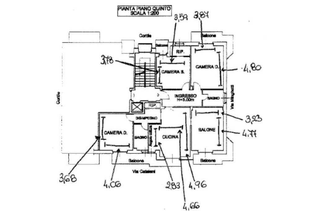 Apartment Via Marco Minghetti, Collegno - floor plans 1