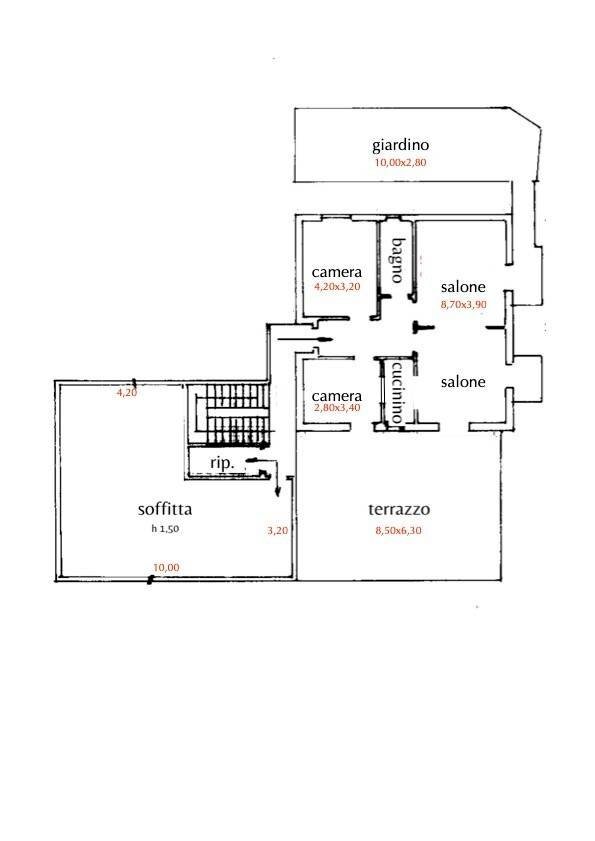 Quadrilocale Via Zambolino 15, Celle Ligure - planimetria 1