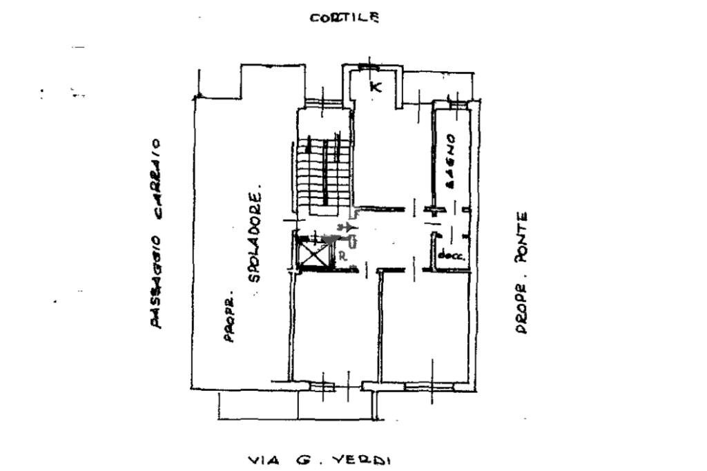 Three-room apartment Via giuseppe verdi, Collegno - floor plans 1