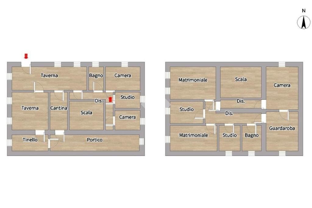 Rustic Via Compagnia, Roncofreddo - floor plans 1