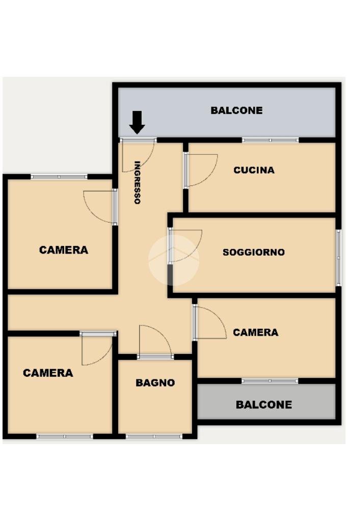 Semi-detached house Via Camillo Serra, Usellus - floor plans 1
