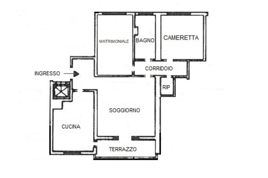 Three-room apartment Via Argentina, Paderno Dugnano - floor plans 1