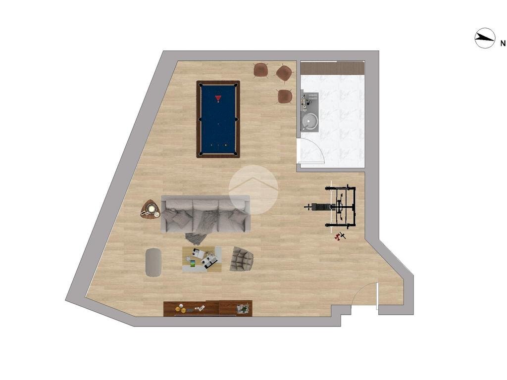Two-room apartment Via Bazzano Inferiore, Assago - floor plans 1