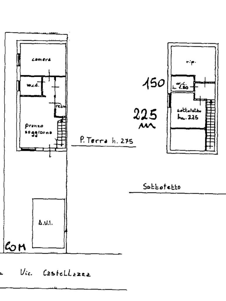 Three-room apartment Via Campone Sala, Cesenatico - floor plans 1