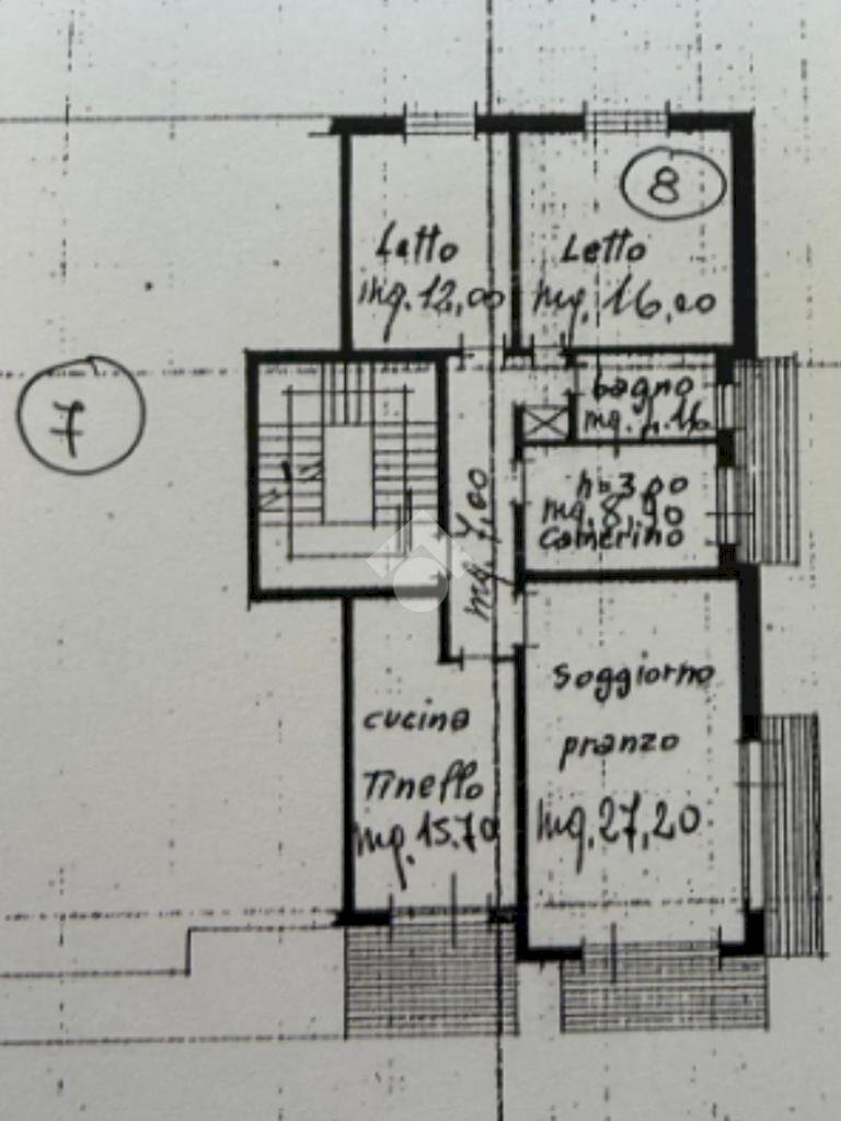 Four-room apartment Via della repubblica, Cesenatico - floor plans 1