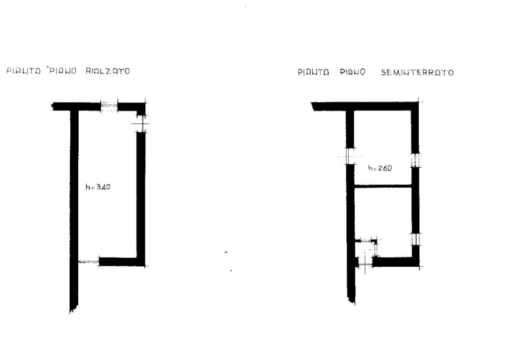 Rustico Via Bona, Zumaglia - planimetria 1