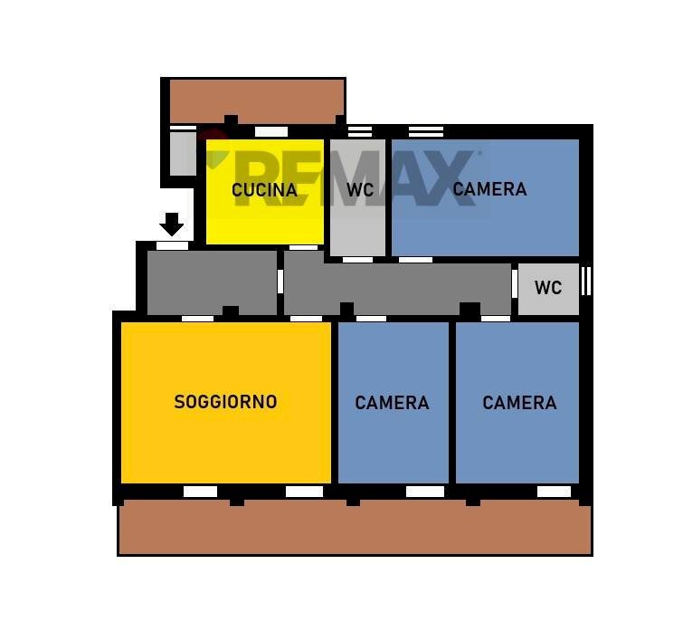 Pianta 2D - Appartamento via Aldo Moro
 
3, Piedimonte Matese - planimetria 1